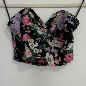 Floral Strapless Tube Top